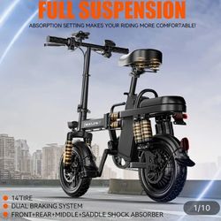 Brand New In Box  Foldable Electric Bike  With Full Suspension