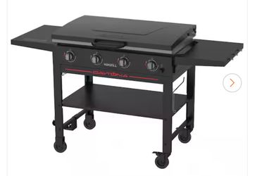 Nexgrill Daytona 4-Burner Propane Gas Griddle with Lid in Black