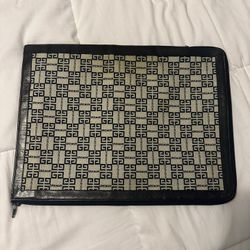 VTG 90s RARE GIVENCHY MONOGRAM PRINT 3/4 ZIP ALL AROUND CARRIER HOLDER