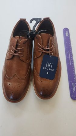 N. Peoria brand new mens George memory foam sz 9 dress shoes  brown Description Has Pickup Location Options