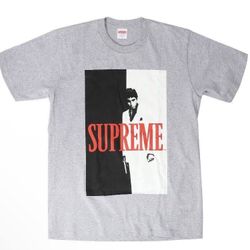 Supreme Scarface Split Shirt Grey / Sz L