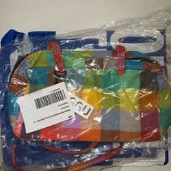 BAGGU Madras Bowler Bag - NEW