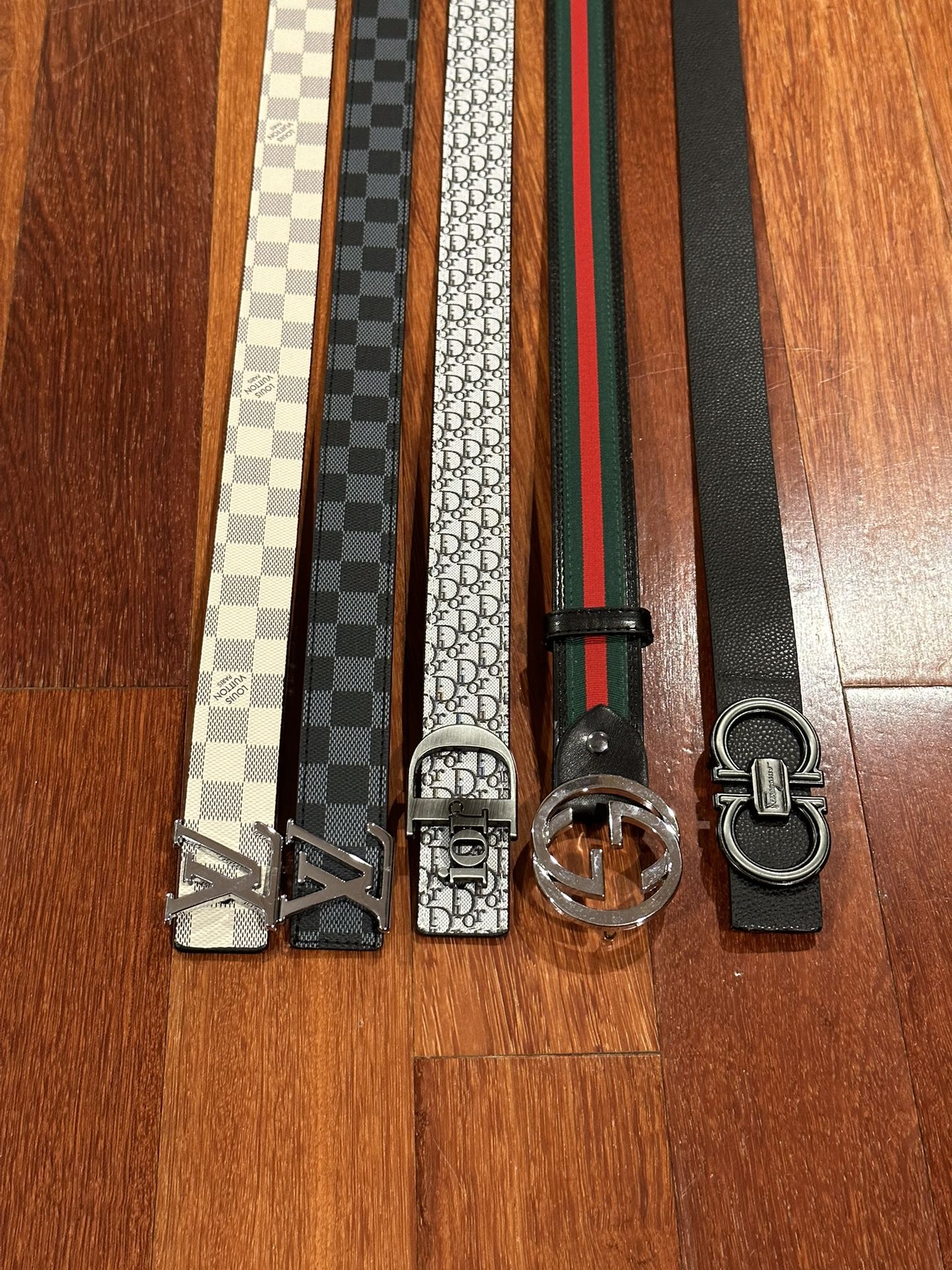 Louis Vuitton, Gucci, Versace, Ferragamo Belts ($30 each, 4 for $100) -  clothing & accessories - by owner - apparel