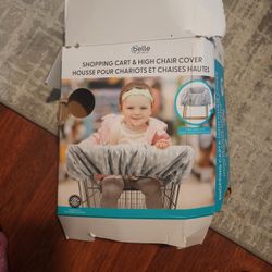 BRAND NEW Belle On The Go Shopping Cart And High Chair Cover