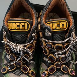 Gucci Flashtrek SEGA Green Removable Crystal