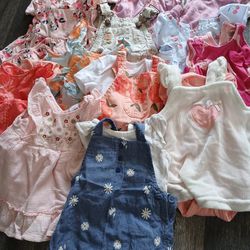 (12)  Sets Girl Clothes 0-3 Month