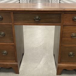 WRITING DESK / Banker’s Desk 40” X 18.5” X 29.5” with 7 Drawers