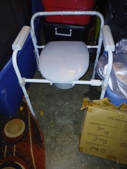 Bedside toilet and walker new