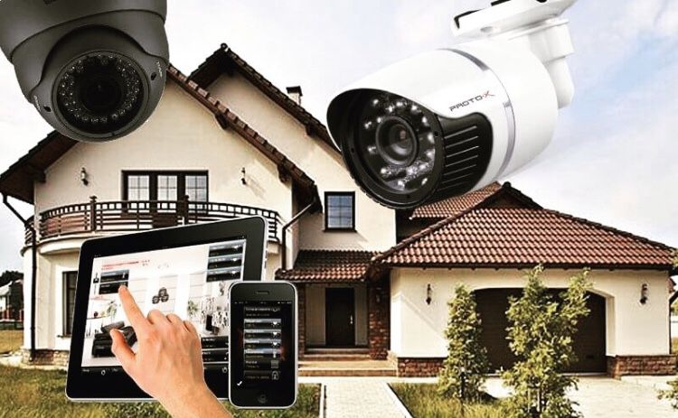 Surveillance cameras installation