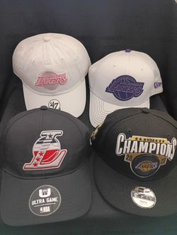 Clearance! Los Angeles Lakers New Era, 47 Brand & Ultra Adjustable Caps - NWT!