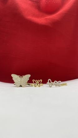 14k Gold Butterfly Rings 