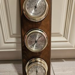 Taylor Vintage Springfield Instrument Barometer, Thermometer, Humidity Gauges
