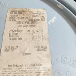 Sherman Williams Paint 5gallon Bucket 