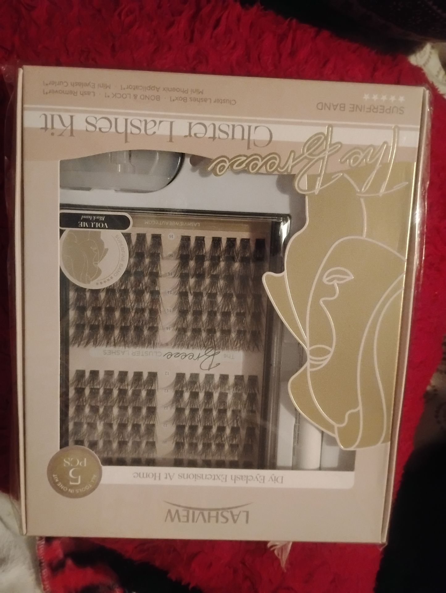 Eyelash kit and Nail set package.