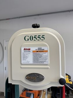 Grizzly G0555 Band Saw with extension