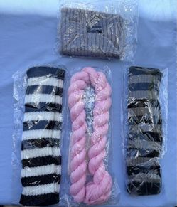 Arm Warmers, Pink Scarf, Thick Headband