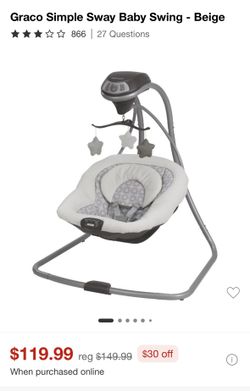 Graco baby Swing