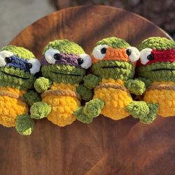 Teenage Mutant Ninja Turtles 🐢 Handmade 🧶 Crochet 🧶 Plushies