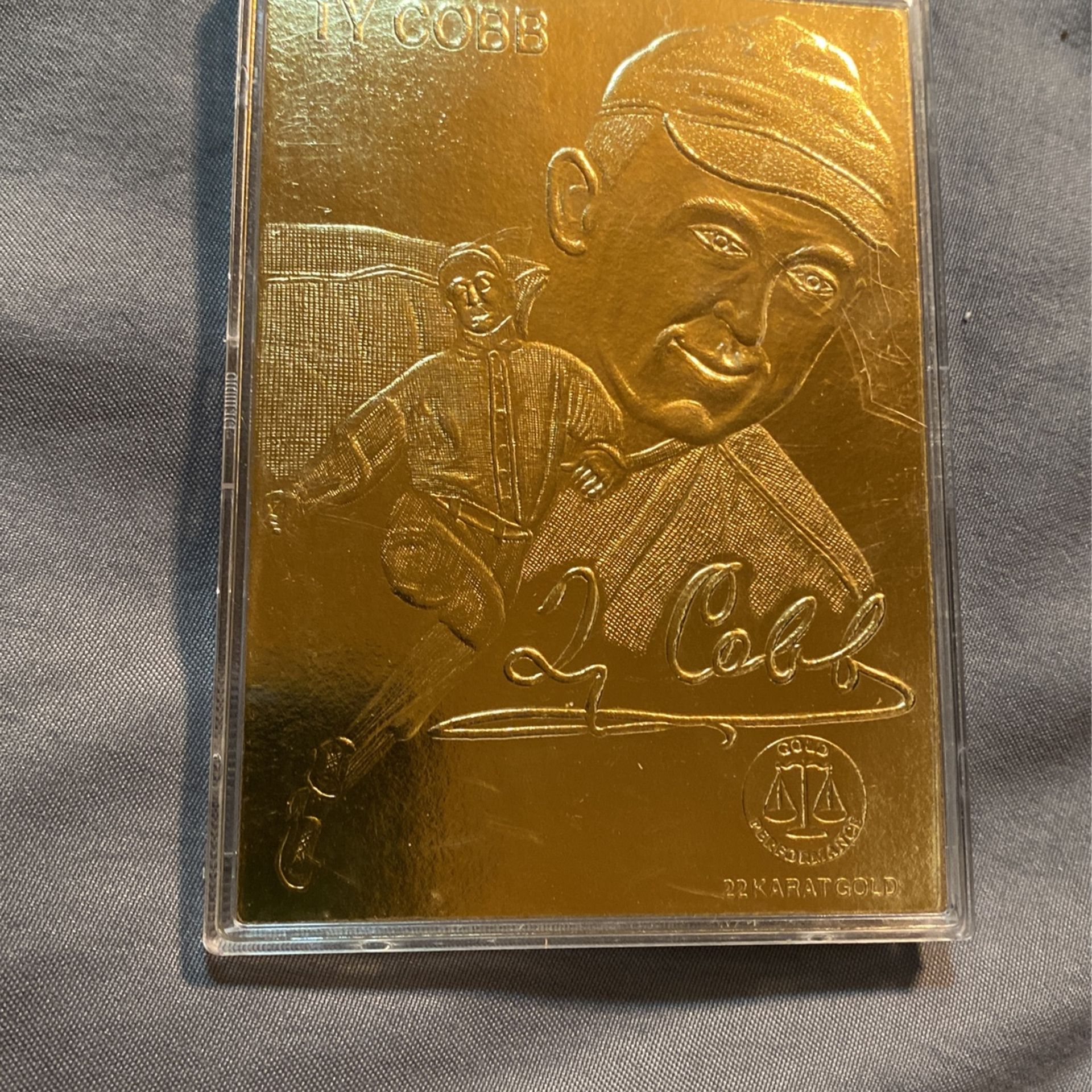 TY Cobb 22 Karat Gold Limited Edition 
