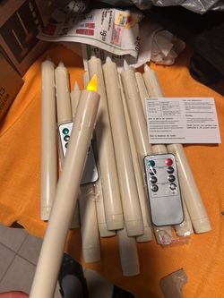 Flameless  taper candles