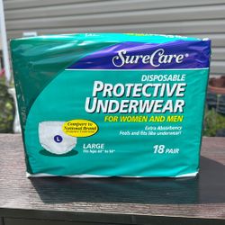Sure Care Disposable Protective Underwear Size L