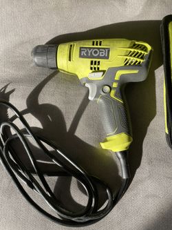 RYOBI  Corded Variable Speed Compact Drill/Driver with Bag