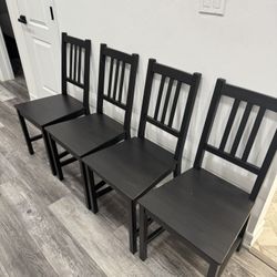 Like-New Set of 4 Ikea Dining Chairs