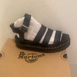 Dr. Martens Blair Hydro Leather Strap Sandal New Women Size 8