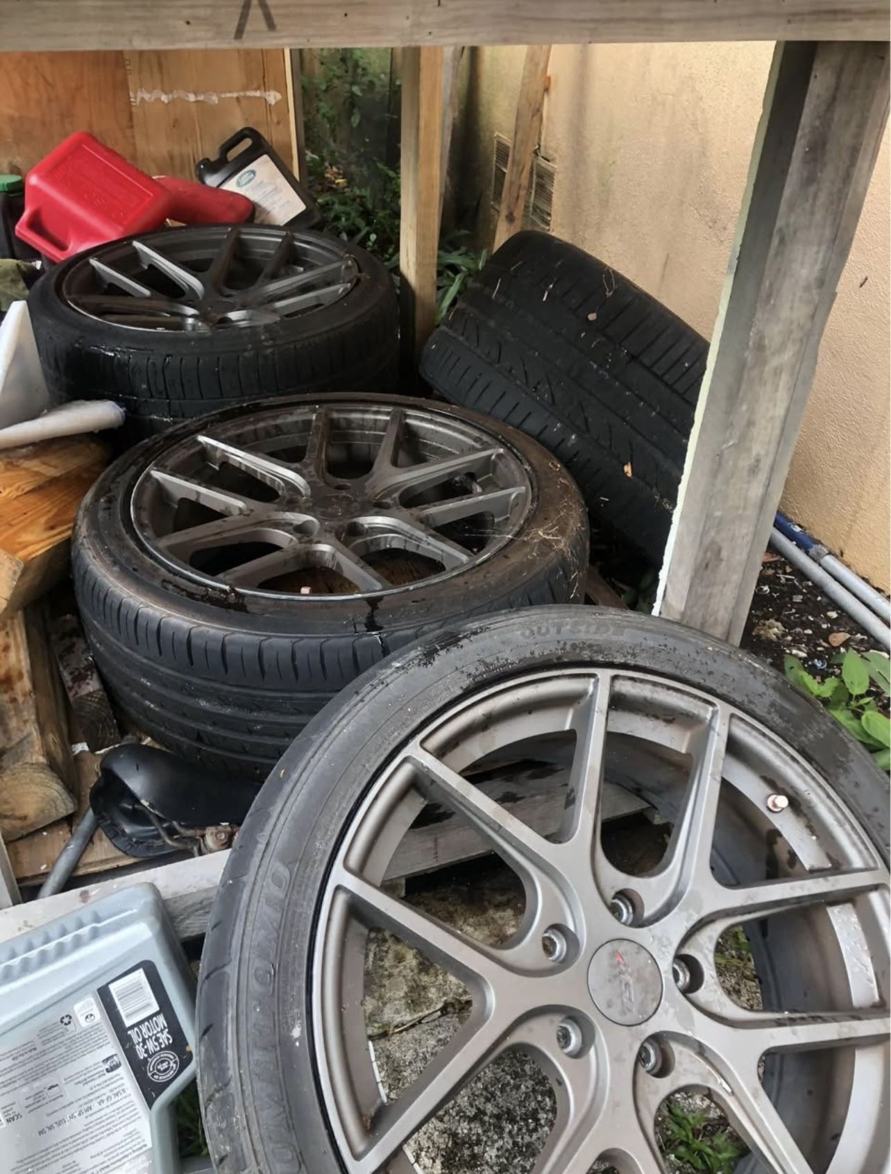 Tsw Geneva Rotary Forged Wheels Staggered Set Up