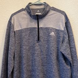 Adidas Golf Athletic Men’s Long Sleeve 1/4 Zip Lightweight Pullover Size L