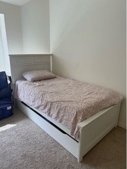 Twin Size Bed Frame with Storage