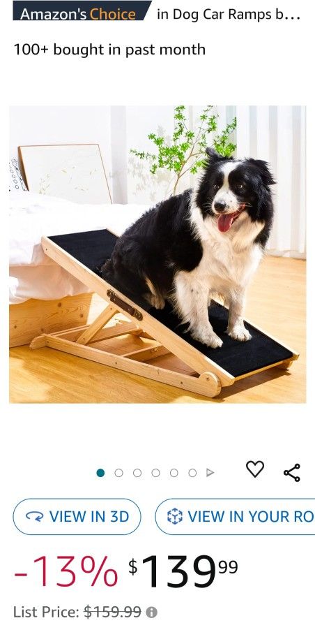 Woohoo Dog Ramp - with Innovative Non-Slip Rubber Mat