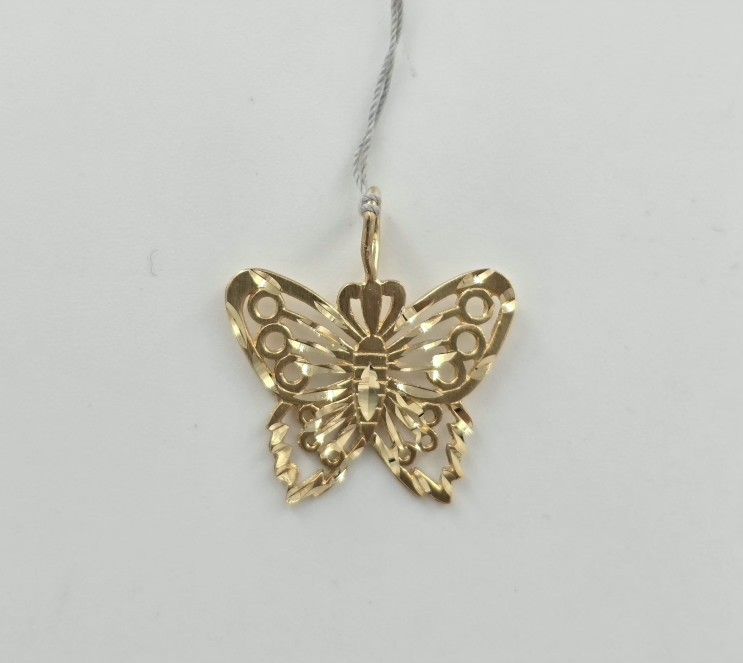 14kt Yellow Gold Butterfly Charm (1.4 Grams) 