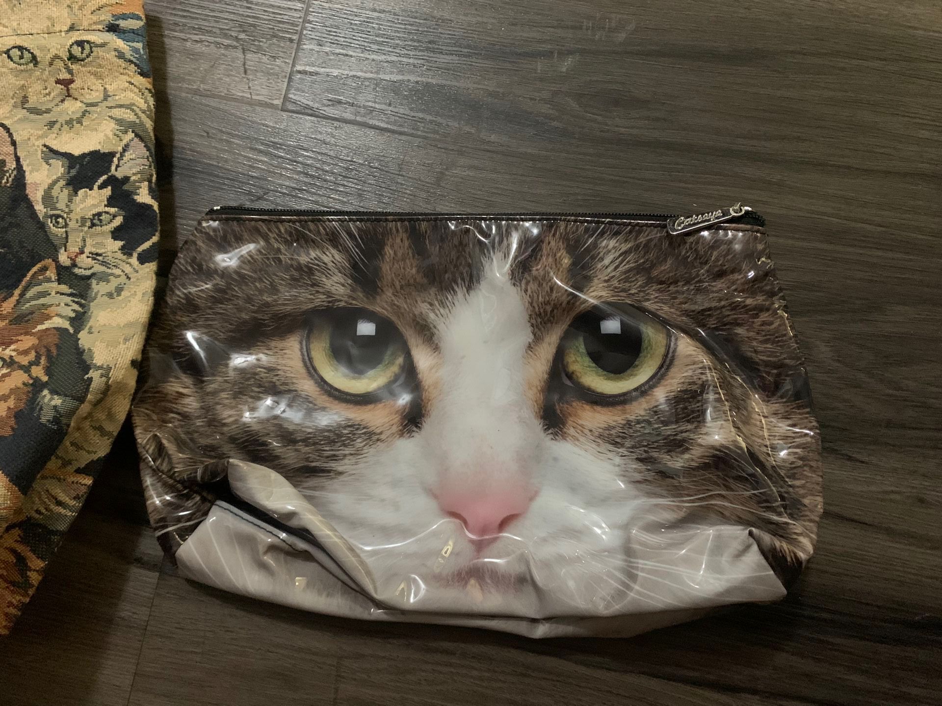 cat kitty zipper bag