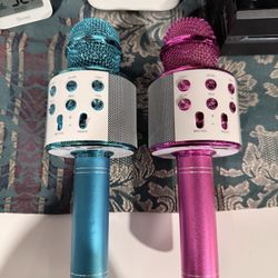 Adjustable Karaoke Mics Like New