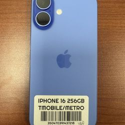 iPhone 16 256GB TMOBILE/METRO