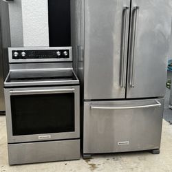 Range & Refrigerator Kitchen Aid