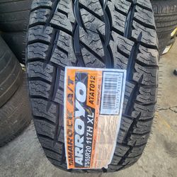 4 NEW TIRES ARROYO AT 275/55/20