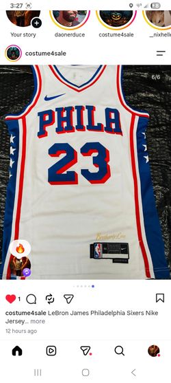 Labron James Philadelphia 76ers Nike Jersey #23