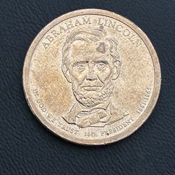 Abraham Lincoln dollar coin