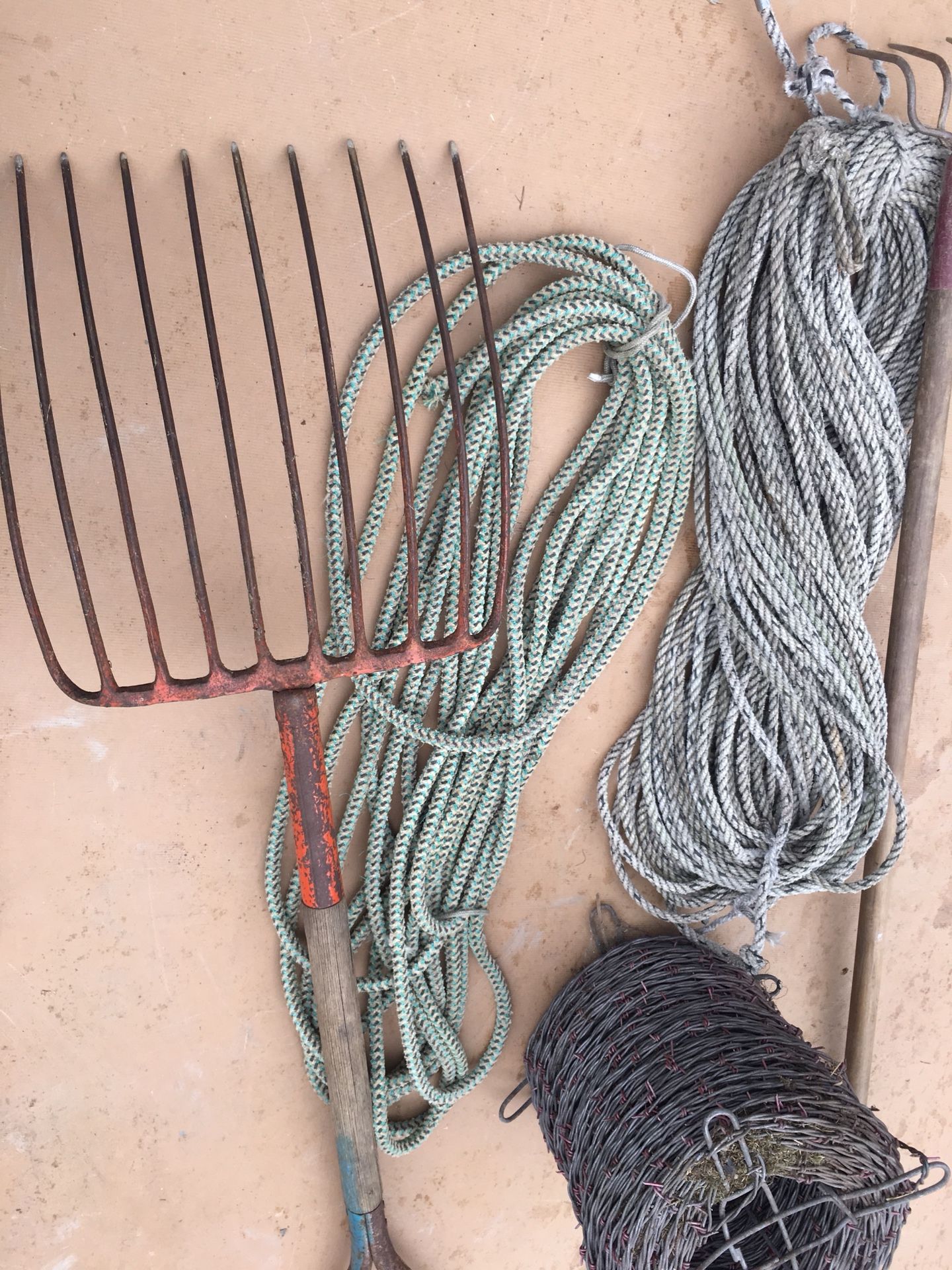 Horse and tools