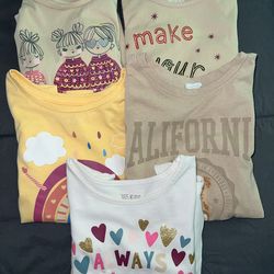 Used Long Sleeve Girls Shirts size 6/7 - $5