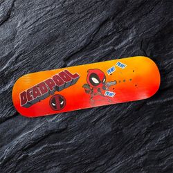 custom painted deadpool mini skateboard