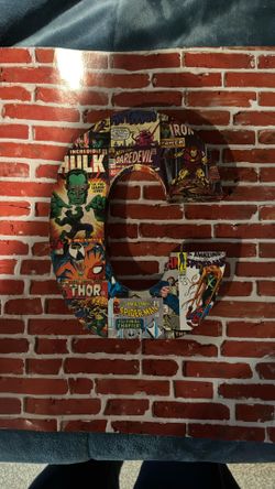 MARVEL COMICS DESIGN THE LETTER “C”WALL MOUNT