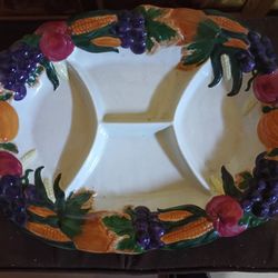oval fruit plate