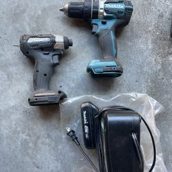 Makita Impact, Drill And Charger 