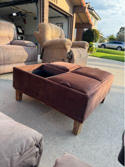 Storage, ottoman coffee table