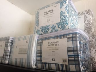 4 piece Flannel Sheet Set King Size