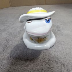 1980 Avon Glass Frog 