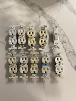 10 Wall Plugs And A Switch $10
